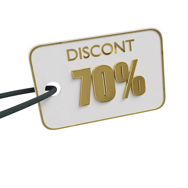 Sale Discount Label Percent Symbol White Background — Stock Photo, Image