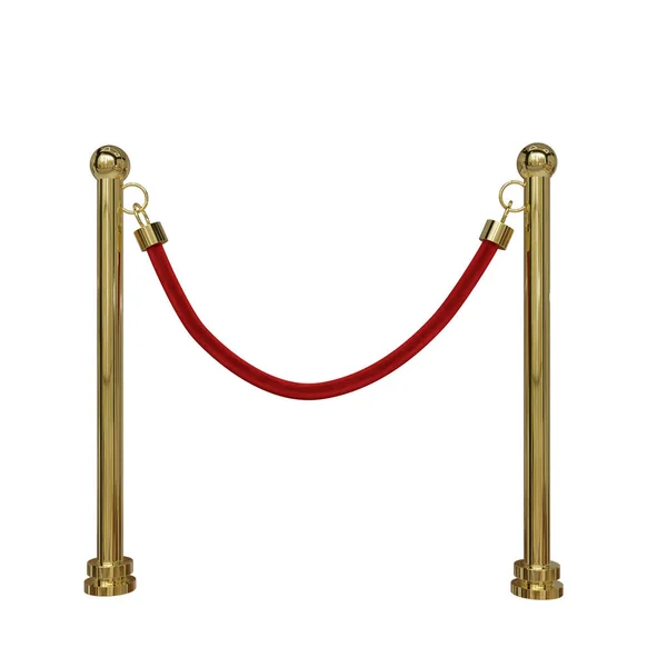 Red Carpet Isolated White Background — Stock Photo, Image