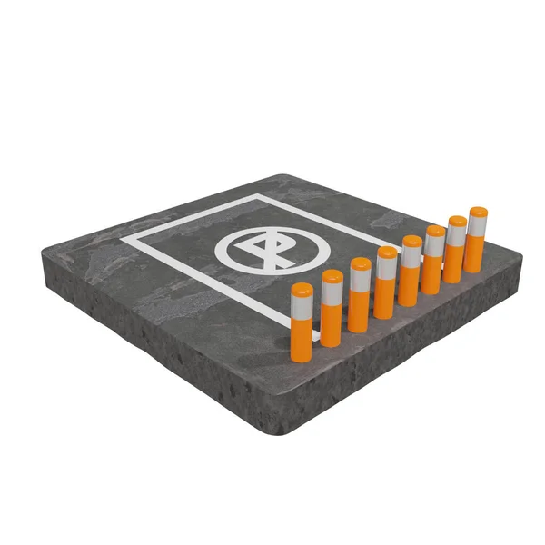 Ícone Não Fumar Isométrica Ícones Vetor Cigarros Para Web Design — Fotografia de Stock