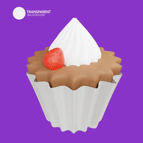 Leckere Cupcake Süßes Dessert — Stockvektor