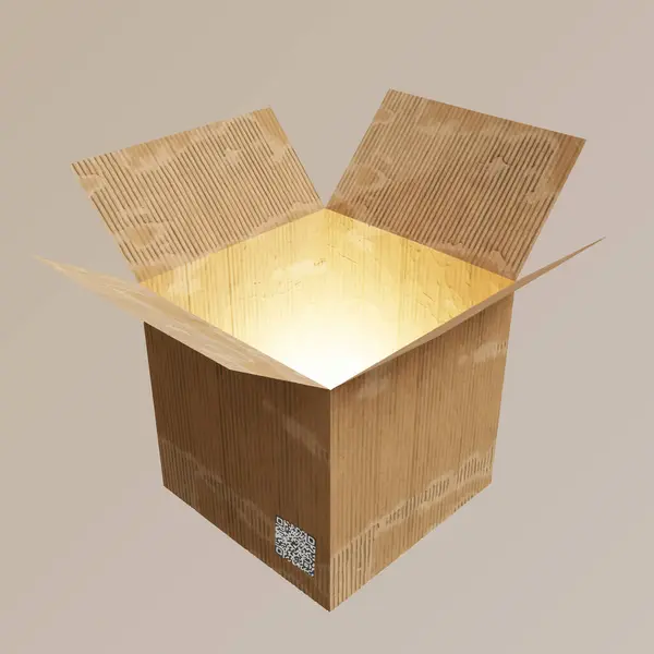 karton kutu 3D görüntüleme