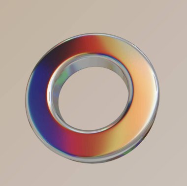 Krom çemberli metal daire.