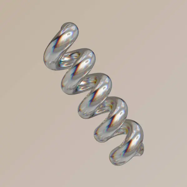 Beyaz zemin üzerinde spiral olan bir spiralin yakın çekim görüntüsü.