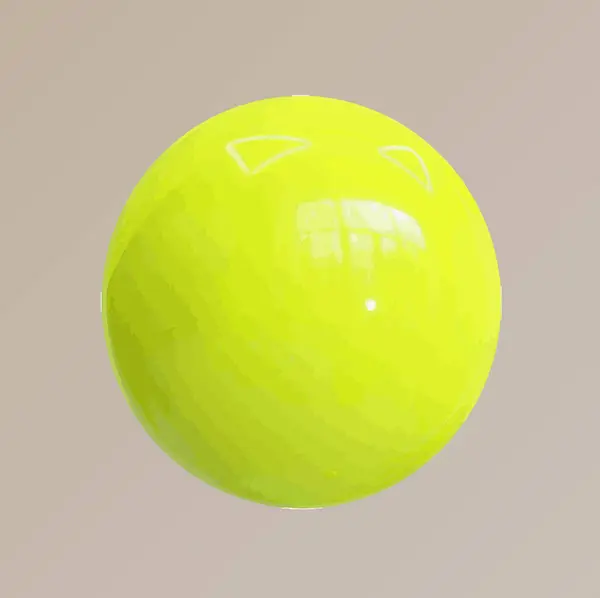 Toplu yeşil küre. 3 Boyutlu Hazırlama.