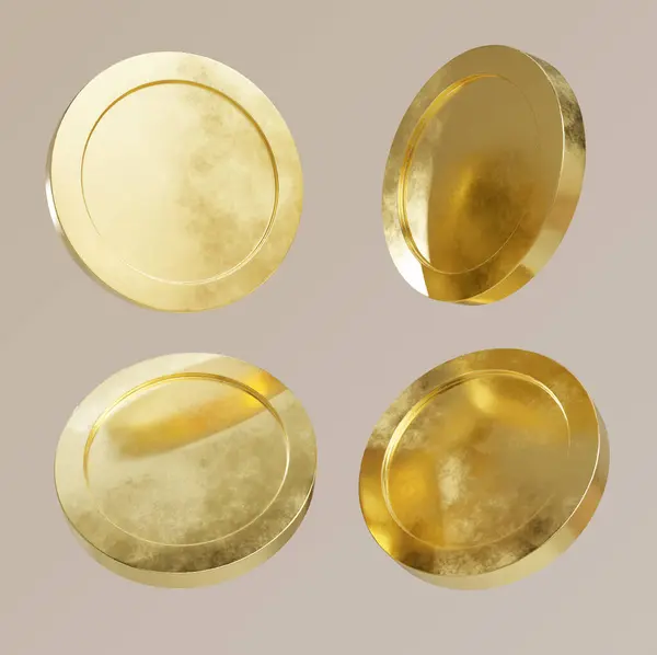 Beyaz arka planda yuvarlak çerçeveli altın bir daire. vektör illüstrasyonu.