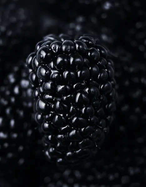 Sulu böğürtlen yakından çekimi, makro