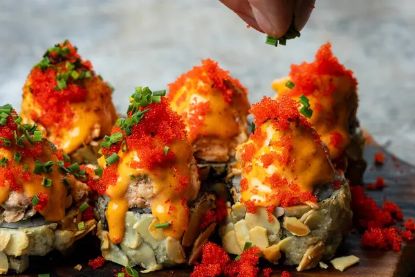 Japon suşisi yapma süreci.