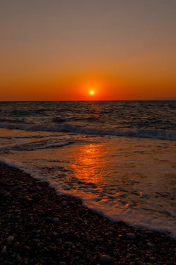 Akdeniz üzerinde gün batımı