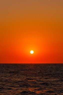 Akdeniz üzerinde gün batımı