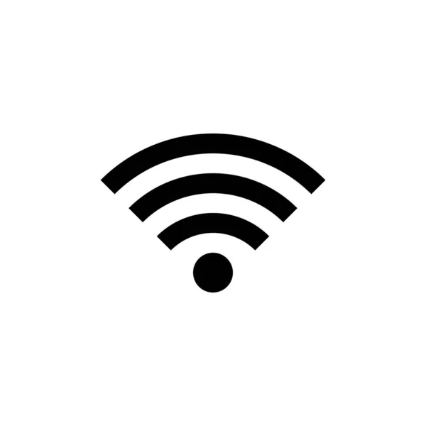 Wifi Icon Abgerundete Ecken Schwarz Grau Weißer Hintergrund — Stockvektor