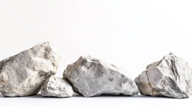 rocks weathered stones standing alone on white background. clipart