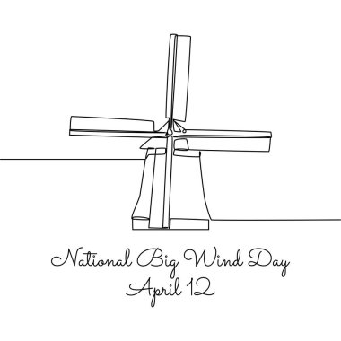 Ulusal rüzgar günü sanatı ulusal rüzgar günü için iyidir. çizgi sanatı. resimleme.