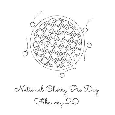 Ulusal vişneli turta gününü kutlamak için mükemmel. 