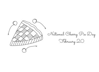 Ulusal vişneli turta gününü kutlamak için mükemmel. 