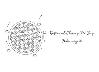 Ulusal vişneli turta gününü kutlamak için mükemmel. 