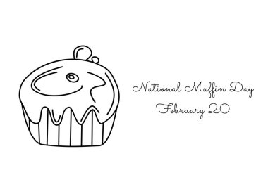 Ulusal Kek Günü 'nün tek sıra sanatı Ulusal Kek Günü için iyidir..