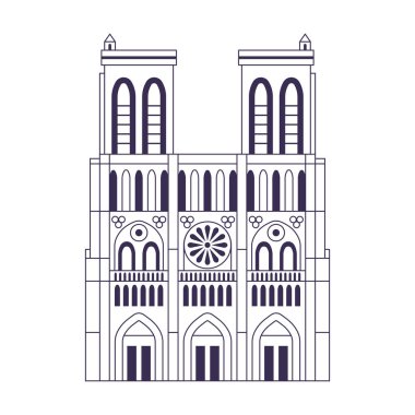 Notre Dame katedralinden esinlenmiş ünlü Paris anıtı ikonu. Fransa 'nın başkentinde sanat tasarımı alanında ünlü mimari turizm simgesi.