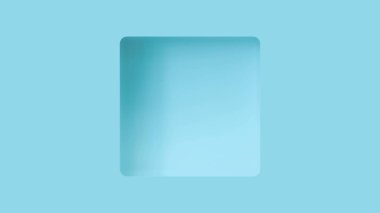 Light Blue 3D background template with wide margins with square dent
