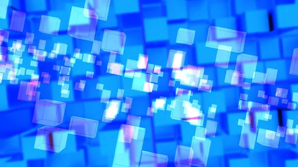 Abstract Background Illustration Blue Cubes — Foto de Stock