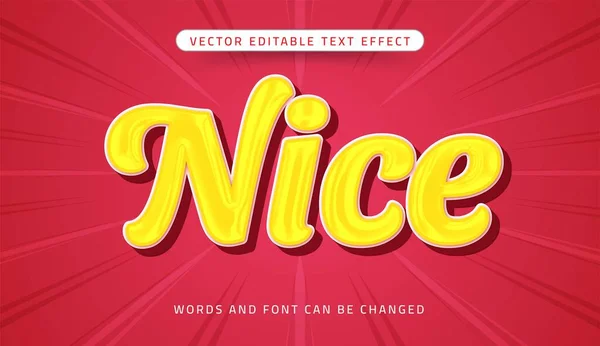Nice Editable Text Effect — Vetor de Stock