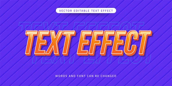 Texto Estilo Editável Efeito Texto — Vetor de Stock