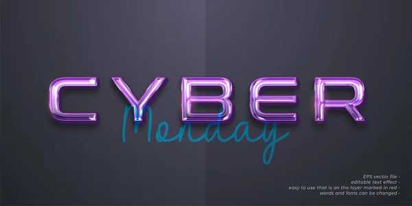 Stock vector Vector text cyber monday with 3d style text effect 4