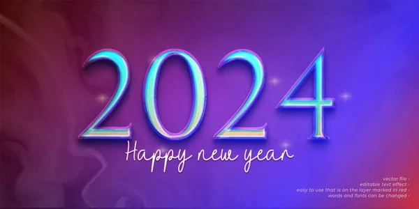 新年横幅 节日庆祝活动有2024个号码 — 图库矢量图片