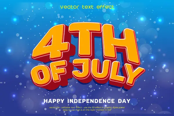 Düzenlenebilir metin efektiyle 4 Temmuz ABD 'nin bağımsızlık günü kutlu olsun.