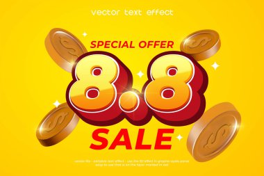 8.8 Alışveriş günü satışı için bir poster ya da el ilanı tasarla