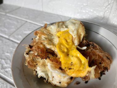 Lezzetli Asya yemeklerinin yakın görüntüsü