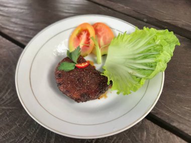 Lezzetli Asya yemeklerinin yakın görüntüsü