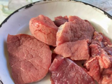 Lezzetli Asya yemeklerinin yakın görüntüsü