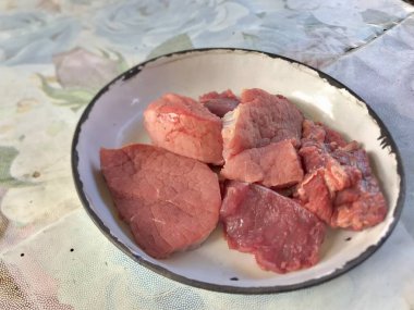 Lezzetli Asya yemeklerinin yakın görüntüsü