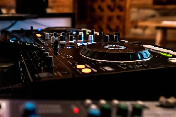 DJ workstation at the event