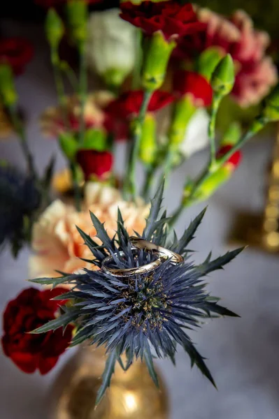 flowers bouquets bouquets and boutonnieres boutonnieres in small golden vase