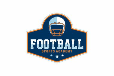Amerikan Futbol Spor logosu ve rozeti
