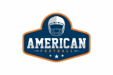 Amerikan Futbol Spor logosu ve rozeti