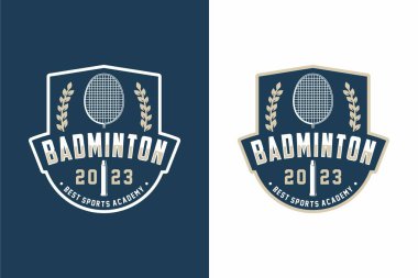 Badminton Kulüp Spor Logosu Tasarımı