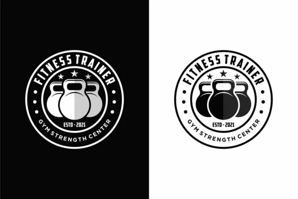 bodybuilding sports fitness logo icon vector template