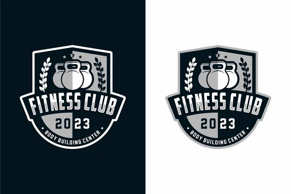 bodybuilding sports fitness logo icon vector template