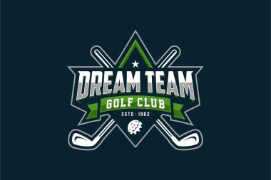 Golf kulübü için modern profesyonel golf şablonu logosu tasarımı