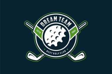 Golf kulübü için modern profesyonel golf şablonu logosu tasarımı