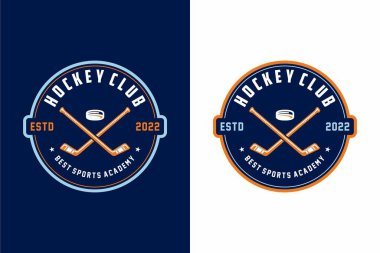 Hokey kulübü spor logosu tasarımı