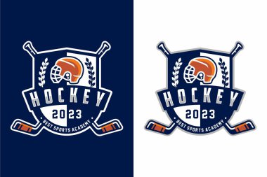 Hokey kulübü spor logosu tasarımı