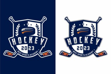 Hokey kulübü spor logosu tasarımı