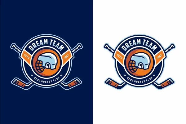 Hokey kulübü spor logosu tasarımı