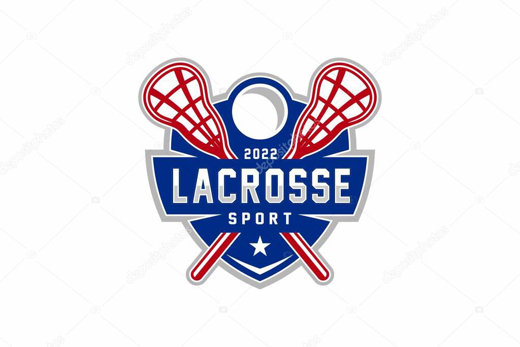 Lacrosse club sport logo design