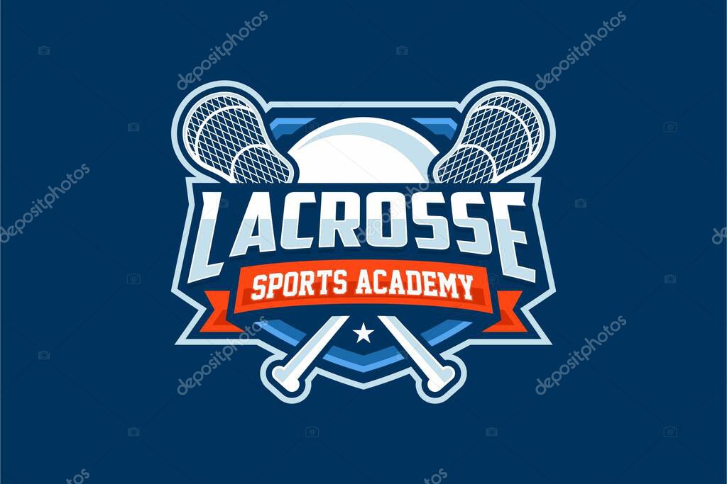 Lacrosse club sport logo design