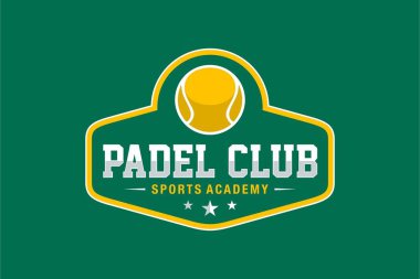 Modern minimalist tarzda Padel logosu