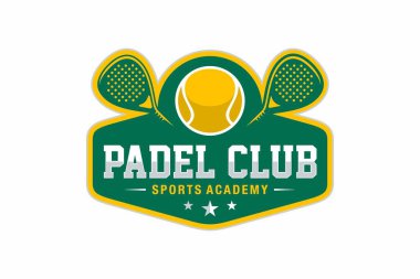 Modern minimalist tarzda Padel logosu